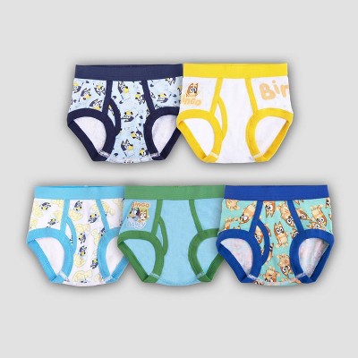 Paw Patrol Kids' Size 6 Blue, Navy & White Briefs With Coloring