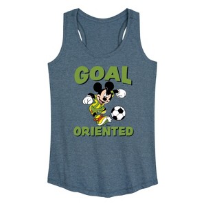Women's - Disney - Soccer Goal Graphic Racerback Tank - 1 of 4