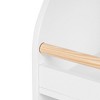 LuxenHome Kids Multi-Functional 3-Shelf Bookcase Toy Storage Bin, White - image 3 of 4