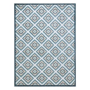 TOWN & COUNTRY EVERYDAY Brooks Retro Geo Indoor Outdoor Area Rug - 1 of 4