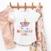 The Juniper Shop Birthday Girl Unicorn Flutter Sleeve Tee - 3 of 4