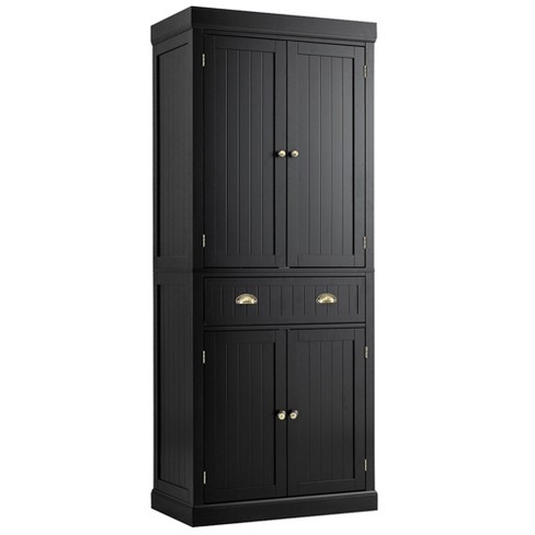 Costway 70'' Storage Cabinet Freestanding Pantry Cabinet W/2 Doors