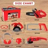 Joyfy 9Pcs Kids Tool Set with Construction Worker Box & Drill Chainsaw, Pretend Play Toddler Tool Toys for Boy Girl Birthday Dress Up Party Favors - 2 of 4
