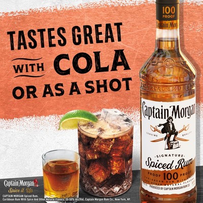 Captain Morgan 100 Proof Spiced Rum - Plastic Bottle
