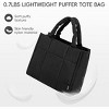 CLUCI Puffer Tote Bag for Women, Quilted Puffy Handbag, Lightweight Travel Crossbody Bag, Shoulder Purses for Shop Work Gym - 3 of 3
