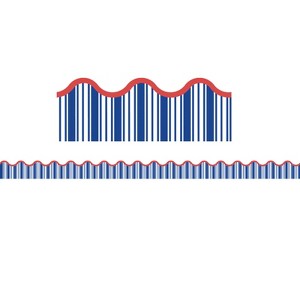 Carson Dellosa Education Nautical Stripe Scalloped Border, 39 Feet - 1 of 1