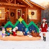 SEVOBAL Inflatable Holiday Decorations 9FT Christmas Inflatable Decor Inflatable Nativity Scene with Starry Night Backdrop, Multi, 108.3"*38.6"*64.2" - 3 of 4