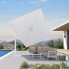 PURPLE LEAF Outdoor Modern Pergola Retractable Roof Aluminum Frame with Sun Shade Canopy Patio Shelter for Garden Yard Deck - 2 of 4