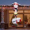 SEVOBAL Inflatable Holiday Decorations 7.5'Christmas Inflatable Decoration Inflatable Santa Reindeer Snowman, Multicolored, 40.2"*32.3"*92.5" - 3 of 4