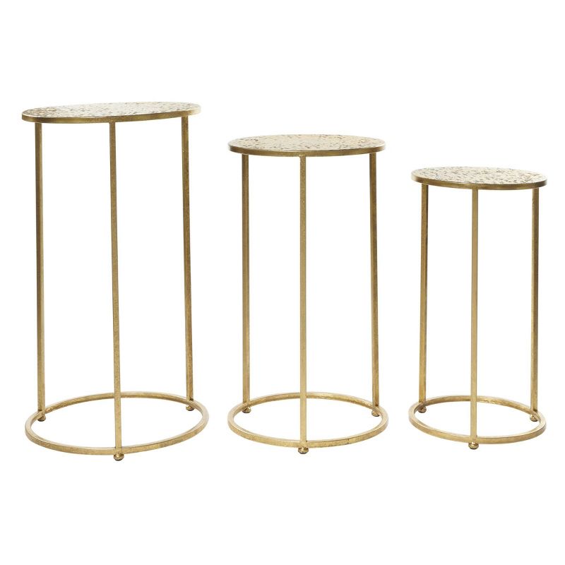 Set of 3 Glam Metal Accent Tables Gold - Olivia &#38; May, 6 of 7