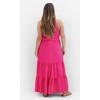 Women's Plus Size Kiana Maxi Dress - magenta | CITY CHIC - 3 of 4