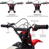 24V Kids Ride-On Motorcycle, Electric Off-Road Dirt Bike with 250W Motor, 13.6 MPH Speed, Chain Drive, Leather Seat, Disc Brake,Pneumatic Tires Red - 3 of 4
