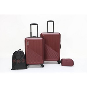 Skyline 24" Hardside Checked 4pc Luggage Set - 1 of 4