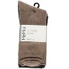 Memoi Women's 6 Pair Pack Basic Rib/Flat Knit/Cable Crew Socks - 4 of 4