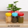 Unique Bargains Plastic Leak-Proof Regular Mason Canning Jars Lids 24 Pcs - 3 of 3