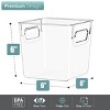 Sorbus 2 Pack Small Clear Plastic Storage Bins with Handle - Organization and Storage for Laundry Room, Closet, Under Sink, Bathroom and more - 2 of 4