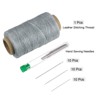 Unique Bargains Wear-Resistant Polyester Embroidery Waxed Thread with Needles - 3 of 4