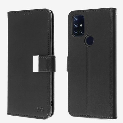 MyBat MyJacket Wallet Xtra Series Compatible With Oneplus Nord N10 5G - Black / Black