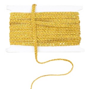 Alilang Sequin Braid Cord Trim, 0.4 Inch Glitter Laser Sequin Strip, Sewing Sequin Ribbon for DIY Crafts Party Decorations, 13 Yards - 1 of 4