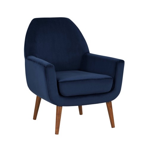 Blue velvet chair store target