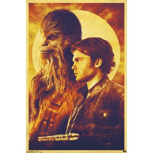 Trends International 22.375" x 34" Star Wars: Han Solo Duo Unframed Wall Poster Print: Chewbacca Art, Modern Decor - 1 of 3