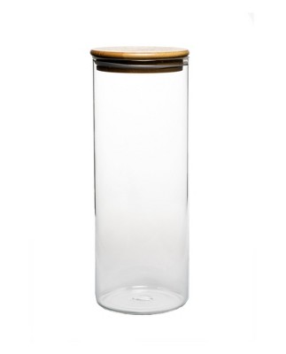 Amici Home Yosemite Glass Canister, Food Storage Jar With Airtight Seal ...