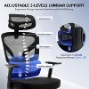 GustoWave Ergonomic Office Chair with Adjustable Lumbar Support, High-Back Mesh Desk Chair, Rolling Swivel Computer Task Chair for Home/Office - 3 of 4