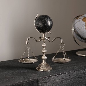 Vintage Style Libra with Globe-Scale Tray-Unique Centerpiece Stand For Home & Office décor - 1 of 4