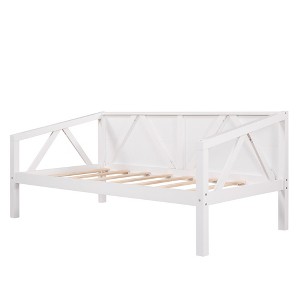 NicBex Twin /Full Size Daybed, Day Bed Frame with Wood Slat Support, Sofa Bed with Bottom storage - 1 of 4