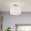 Livex Lighting Blossom 1 - Light Semi-Flush Mount in  Brushed Nickel - 3 of 4