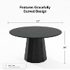 Dovelina Modern Round Dining Table Wood Kitchen Table - 3 of 4