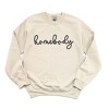 Simply Sage Market Embroidered Homebody Cursive Sweatshirt - 2 of 4