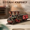 Robotime 3D Puzzles Steam Journey Train Vintage Car Kit Toy Xmas Gift for Boys and Girls, Multicolored, 12.32"*9.06"*2.36" - 4 of 4