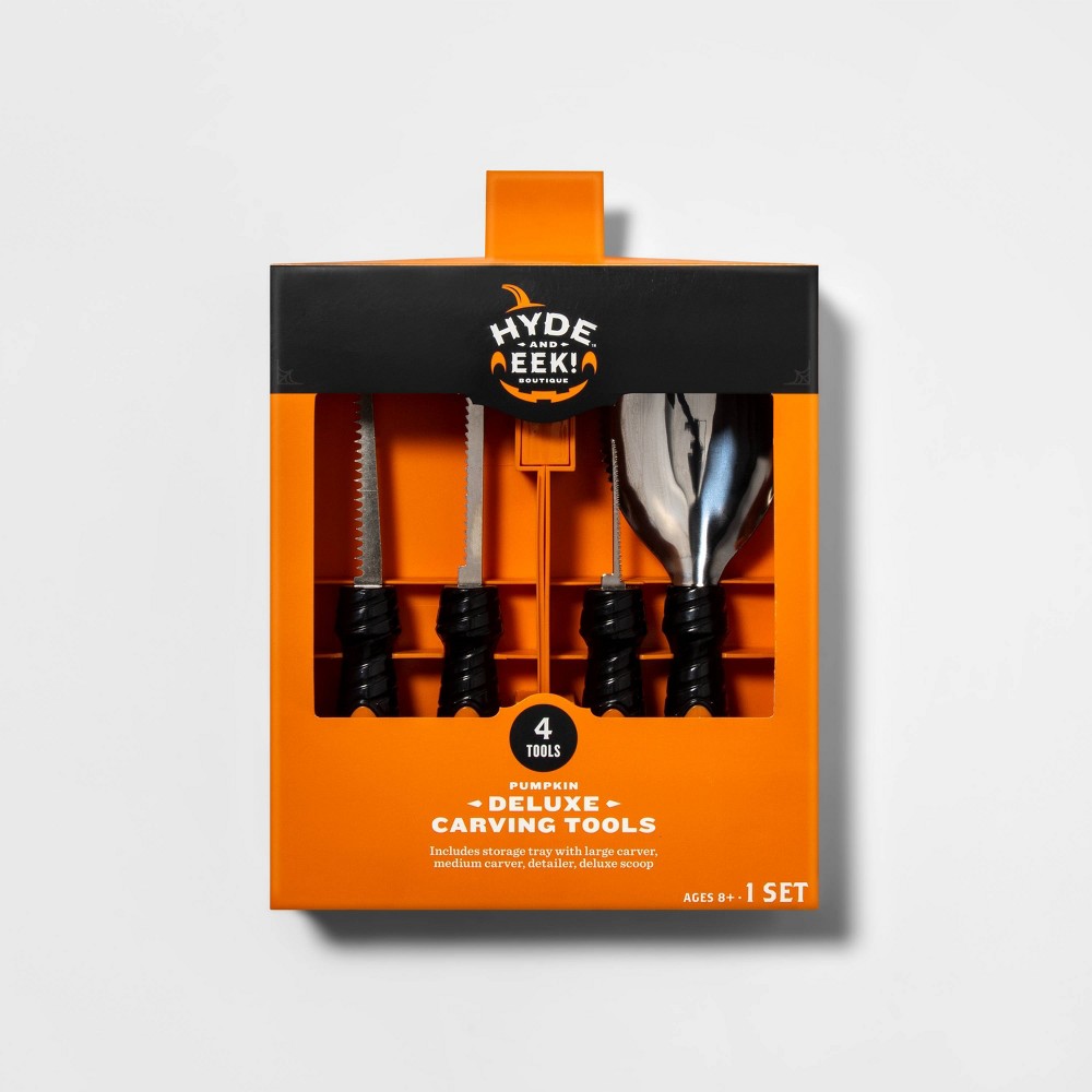 Halloween 4pc Deluxe Halloween Pumpkin Carving Tool Kit - Hyde & EEK! Boutique