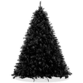 Casafield Artificial Black Spruce Christmas Tree with Metal Stand