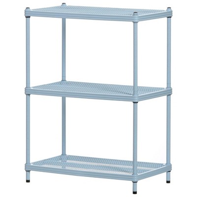 Design Ideas MeshWorks 3 Tier Full-Size Metal Storage Shelving Unit Rack
