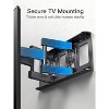 Pipishell Full Motion TV Wall Mount for 26-65" TVs up to 99 lbs, Articulating Bracket with Swivel & Tilt, Max VESA 400x400mm - 2 of 2