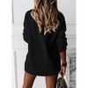 Coolmee Womens V Neck Sweater Fall Oversized Ribbed Knit Casual Loose Fit Long Sleeve Pullover Top - 3 of 4
