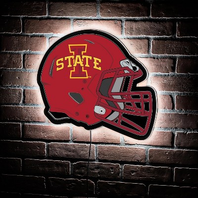 Evergreen Ultra-Thin Edgelight LED Wall Decor, Helmet, Iowa State University- 19.5 x 15 Inches Made In USA