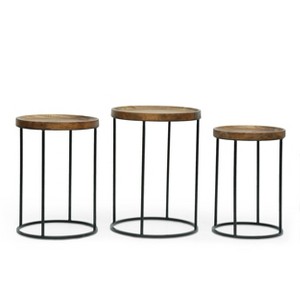 Vynxaria Outdoor  Table All Weather small Coffee Table for Garden Yard Patio Deck Balcony Shed Front Porch - 1 of 4