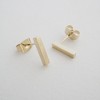 Drop Bar Earrings in Gold, Rose Gold, Silver - Honeycat - image 3 of 4