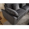 L-Shaped 6-Seater Sectional Sofa, Corduroy, Deep Seat, 7 Pillows - 2 of 4