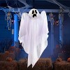 Joyfy 3 Pcs Halloween Hanging Ghosts Decoration, 27.5" Flying Ghost Halloween Party Decor for Yard Patio Lawn Garden Party Decorations Holiday Décor - 3 of 4
