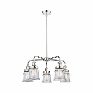 Canton - 5 Light Stem Hung Chandelier In Industrial Style-14.5 Inches Tall and 23.25 Inches Wide - 1 of 1