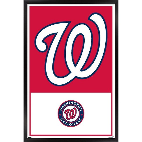 Trends International Mlb Washington Nationals - Logo 22 Framed Wall ...