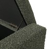 PAGED Modern 50" Ottoman with Storage, Hinged Lid Hidden Compartment, Textured Fabric Footrest Seat for Entryway, Living Room - 4 of 4