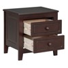 FONTOI Nightstand with 2 Drawers, Mid Century Retro Bedside Table with Classic Design for Bedroom, Walnut, 15.6"*19.7"*19.3" - 4 of 4
