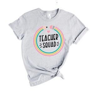 Simply Sage Market Women's Teacher Squad Pencil Short Sleeve Graphic Tee - 1 of 2