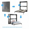 Mjkone Modern Space-Saving Wall Bed,Queen Size Murphy Bed - 4 of 4