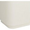 Studio 55D Murphy 16" Wide White Pleated Side Table - image 3 of 4